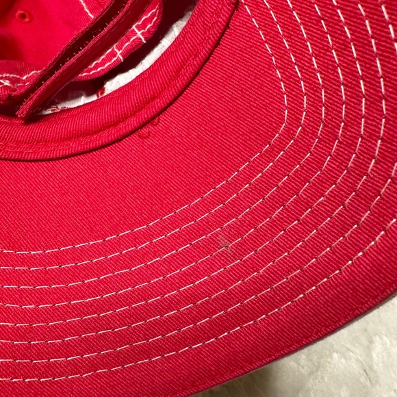 Martin Truck Services Inc Bowie TX Embroidered Trucker Cap Hat Red Adult OS - Picture 9 of 11